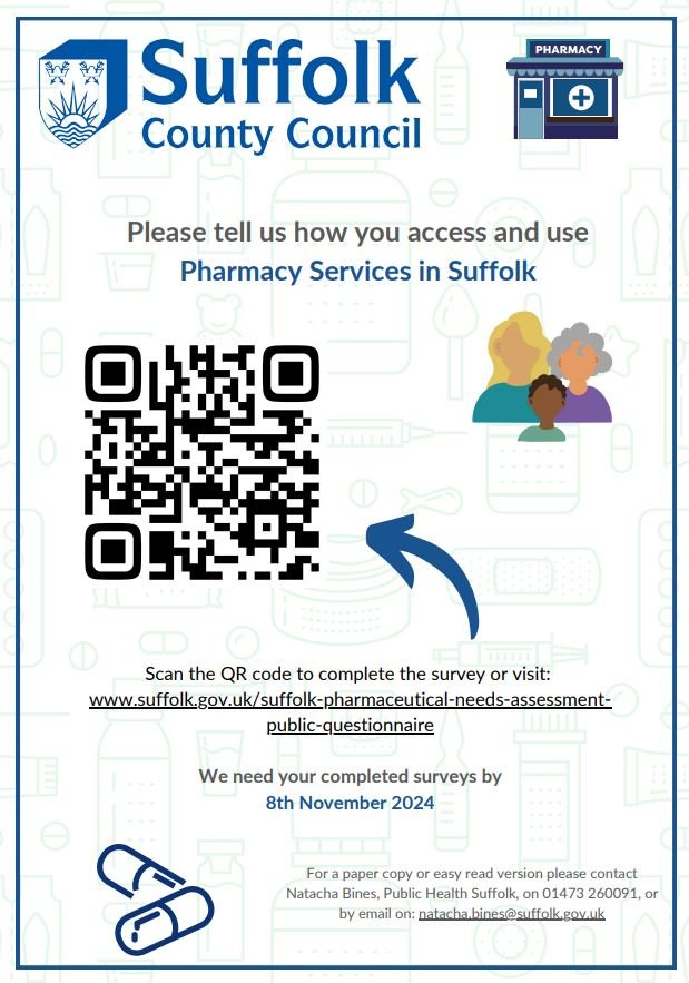 How do you use and access Pharmacy Services in Suffolk?